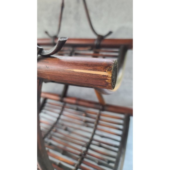 Vintage Wooden Magazine Rack - Picture 9 of 10